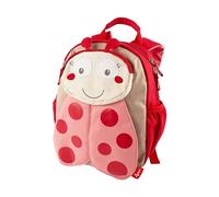 Sigikid Mochila unisex para niños con diseño de patas, mochila de conejo para niñas y niños, recomendada a partir de 2 años (paquete de 1), Berry/Red/Ladybird, S, Casual