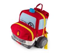Sigikid Rucksack, Traktor, Mochila Unisex niños, Rojo/Camión de Bomberos, 25x28x18 cm