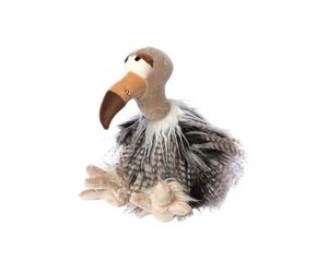 Sigikid Peluche Heia Geyer, Kikeriki para niños y Adultos, para coleccionar, Regalar, Jugar, abrazar, Gris, Beige/Buitre