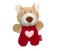 Sigikid- Rassel Bär, Red Stars Sonajero, Color Rojo, Beige (42800)