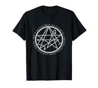 Sigil & Horror Necronomicon Clothing - Camiseta Tema Lovecraft Hombre Unisex-Adultos Pequeño Manga Larga Negro