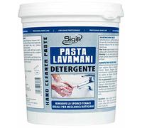 SIGILL, Pasta Tradicional para Lavar Manos, Ideal para mecánicos y Artesanos, Elimina la Suciedad tenaz, Ideal para pulir Azulejos y Paredes, Fabricado en Italia, Bote de 1 L