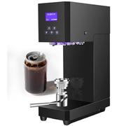 Sigillatrice Semiautomatica per Lattine-Sigillatrice Elettrica Commerciale per Lattine In Alluminio/Plastica - per Casa,Ristoranti,Negozi Di Bevande,per Lattine Alte 11,5 cm-17 cm Black