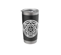 Sigillum Aemeth Dee Magia Enoquiana Vaso térmico de acero inoxidable de doble pared
