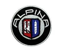 SigitasTrading Alpina Racing Suit Motorsport Parche Patch Bordado con Logotipo para Planchar de Hierro en Apliques