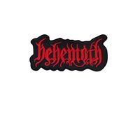 SigitasTrading Behemoth Death Metal Gold Shild Parche Patch Bordado con Logotipo para Planchar de Hierro en Apliques