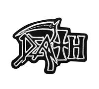 SigitasTrading Death Heavy Metal Parche Patch Bordado con Logotipo para Planchar de Hierro en Apliques