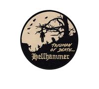 SigitasTrading Hellhammer Triumph of Death Parche Patch Bordado con Logotipo para Planchar de Hierro en Apliques