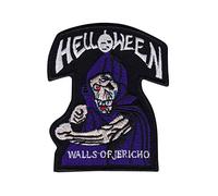 SigitasTrading Helloween Walls of Jericho Speed Und Pow Parche Patch Bordado con Logotipo para Planchar de Hierro en Apliques