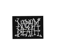 SigitasTrading Napalm Death Anarcho Punk Grindcore D Parche Patch Bordado con Logotipo para Planchar de Hierro en Apliques