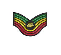 SigitasTrading Parche Bordado Reggae Militar 1 Pieza Iron-On