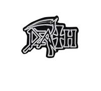 SigitasTrading Parche de metal bordado para planchar, Negro, 1 unidad