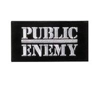 SigitasTrading Public Enemy Parche Patch Bordado con Logotipo para Planchar de Hierro en Apliques