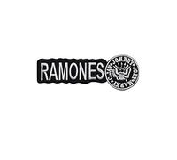 SigitasTrading Ramones Silver Parche Patch Bordado con Logotipo para Planchar de Hierro en Apliques