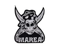 SigitasTrading Rock Band Skull parche patch bordado con logotipo para planchar de hierro en apliques