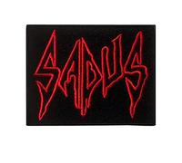 SigitasTrading SADUS Thrash Metal Parche Patch Bordado con Logotipo para Planchar de Hierro en Apliques