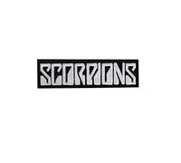 SigitasTrading Scorpions Silver Parche Patch Bordado con Logotipo para Planchar de Hierro en Apliques