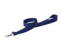Siglo XXI Lanyard Cinta Cordón para acreditación con mosquetón metálico, pack 10 unidades (Azul oscuro)