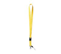 Siglo XXI Lanyard o cinta para acreditacion con mosqueton y portamovil- Pack 10 unidades (amarillo)