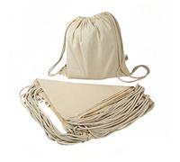 Siglo XXI Publicidad 40x Bolsa Mochila Algodón Natural con Cordones 36x40 cm Viaje Ocio Escuela Deportes Shopping backpack Pintar Ecológica