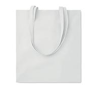 Siglo XXI Publicidad Bolsa Algodón Colores asas largas. Pack de 10 pcs. De 140 g/m2. Tamaño 38x42 cm. Regalos, Compras, Manualidades, Ferias, Bodas, Tiendas.