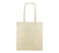 Siglo XXI Publicidad Bolsa Algodón natural 240 g/m2 asas largas. Pack de 10 o 20 pcs. Tamaño 38x42 cm. Regalos, Compras, Manualidades, Tiendas. (Pack 10 pcs.)