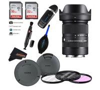 Sigma 18-50mm f2.8 DC DN lente contemporánea para Sony E con paquete avanzado de Sunshine Photo - 4 años de garantía del fabricante en EE. UU