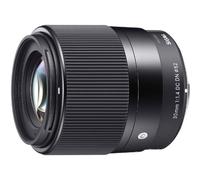 Objetivo - Sigma SIAQ105, 30mm F1.4 DC DN (C) EOS-M, 9/7, Para Canon EF-M, Negro