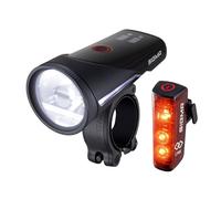 SIGMA Aura 100/Blaze Link (fijación con Tornillo) | Función Link | Kit de iluminación LED para bicicleta con una innovadora función de acoplamiento | Luz trasera con luz de freno integrada