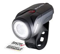 Sigma Aura 35 LED | 35 Lux para Bicicleta | Luz Frontal a Pilas | 2 Modos de iluminación | Luz Frontal Resistente a la Intemperie y Recargable