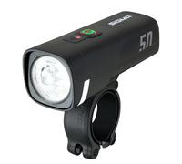 SIGMA Aura 50 | Luz LED para Bicicleta con 50 Lux y USB-C | Luz Delantera con 2 Modos de iluminación y Ajuste automático de la luz | Batería de Larga duración