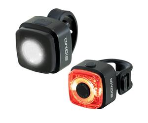 SIGMA Aura Micro Set | Luz Delantera y Trasera Recargable Que Funciona con batería niños, el día a día y Las Aventuras | Set de iluminación Resistente a la Intemperie
