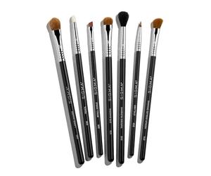 Sigma Beauty Basic Eye Brush Set De 7 - Brocha Para Sombra De Ojos, Cejas, Maquillaje De Ojos Y Mezcla De Pliegues Cortados - Contorno Impecable, Brochas De Maquillaje Profesional - Fibras Sintéticas