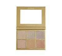 Sigma Beauty GlowKissed - Paleta de resaltado, tonos cálidos resaltados, Golden Hour Glow Vibes, 6 tonos iluminadores, espejo incluido, paleta de maquillaje vegana, libre de crueldad animal