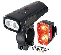 SIGMA - Buster 1100FL /Buster 1100 HL/Buster 1100 con Juego de Luces traseras Buster 150 RL | luz LED para Bicicleta de 1100 lúmenes | luz Delantera Recargable con Cinco Modos de iluminación