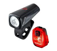 SIGMA Buster 150/Nyte 10 Set | Kit de iluminación para Bicicleta con luz Delantera y Trasera | USB-C | Luz Delantera con 5 Modos de iluminación | Luz Trasera con Visibilidad de 500 m, Incluido Modo f