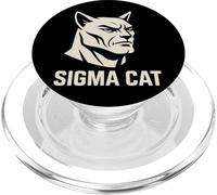Sigma Cat Funny Mewing Chad Alpha Gen-Z Meme PopSockets PopGrip para MagSafe