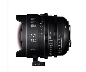 SIGMA CINE 14mm T2 FF F/CE METRIC pro Canon EF Lens