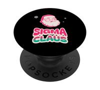 Sigma Claus Meme Santa Rizz Funny Christmas 2025 Holiday PopSockets PopGrip Adhesivo