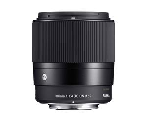 Sigma Contemporary - Objetivo - 30 mm - f/1.4 DC DN - Montura Sony E - para Sony Cinema Line; a VLOGCAM; a1; a1 II; a6700; a7 IV; a7V; a7C II; a7CR; a7R V; a9 III nuevo