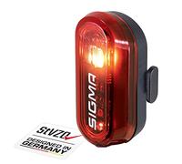 SIGMA Curve | luz Trasera a Pilas con un Alcance de 400 m | 29 horas de autonomía | Montaje sin herramientas | Luz trasera para bicicleta resistente a la intemperie