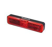 SIGMA EOX RL Luz Trasera Bicicleta con y sin Luz de Freno para Portaequipajes - Luces Bici para Eléctrica Resistente Al Agua IP44 - Bontrager con Reflector y Alta Visibilidad