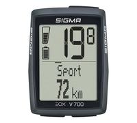 SIGMA EOX View 700 | ciclocomputador para e-Bike Incl. Over CLAMP Butler | ciclocomputador Impermeable para e-Bike | Compatible con la aplicación Gratuita EOX
