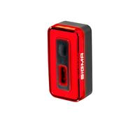 Sigma Hiro 70 - Luz Trasera para Bicicleta COB homologada por StVZO, Incluye luz de Freno y luz de Freno de Emergencia, función de Carga USB-C, Alcance de 500 m, Montaje sin Herramientas