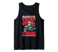Sigma is Coming Santa Rizzmas Funny Christmas 2025 Holiday Camiseta sin Mangas