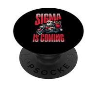 Sigma is Coming Santa Rizzmas Funny Christmas 2025 Holiday PopSockets PopGrip Adhesivo