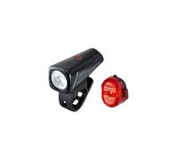 SIGMA - Buster 150 FL o Buster 150 FL y Nugget II Flash | Luz LED para Bicicleta de 150 lúmenes | Linterna Frontal Recargable con Cinco Modos de iluminación | Juego Recargable