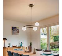 SIGMA Lámpara colgante Gama, 3 luces, negro