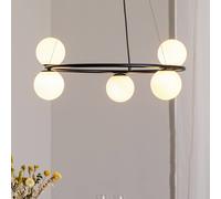 SIGMA Lámpara colgante Gama, 5 luces, negro