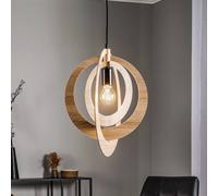 SIGMA Lámpara colgante Glam con pantalla circular True